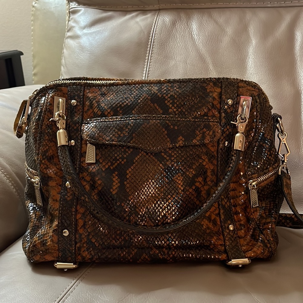 Rebecca Minkoff Leather Python Convertible Bag - Picture 4 of 16